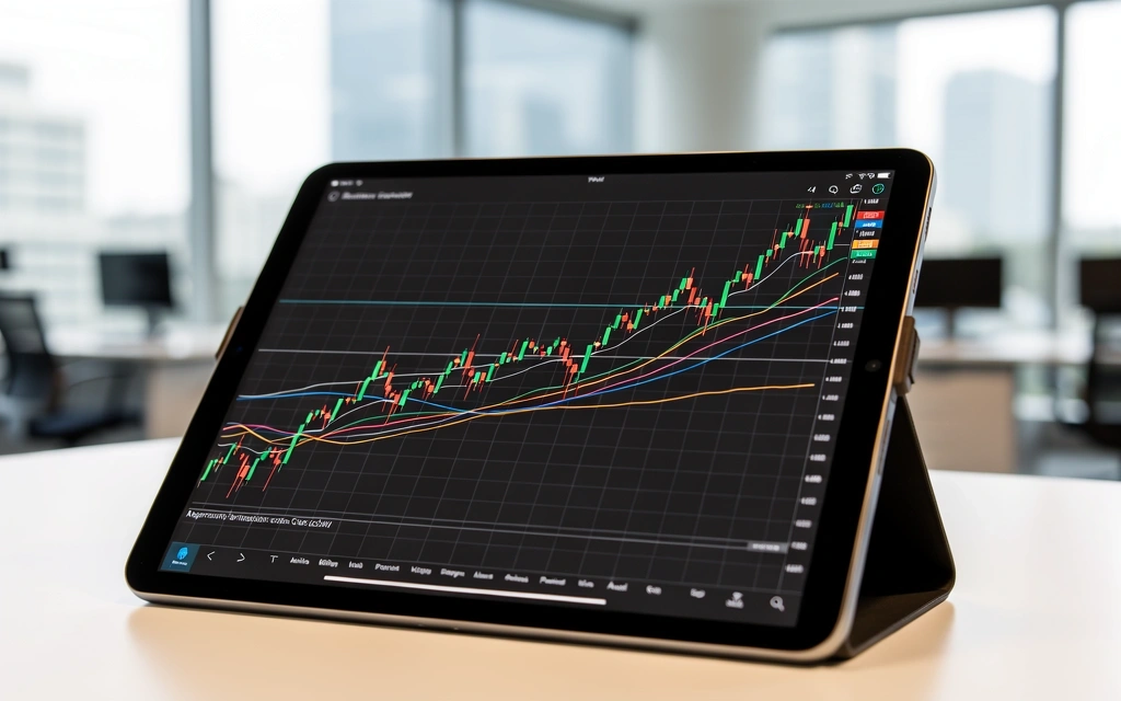 Financial chart interface