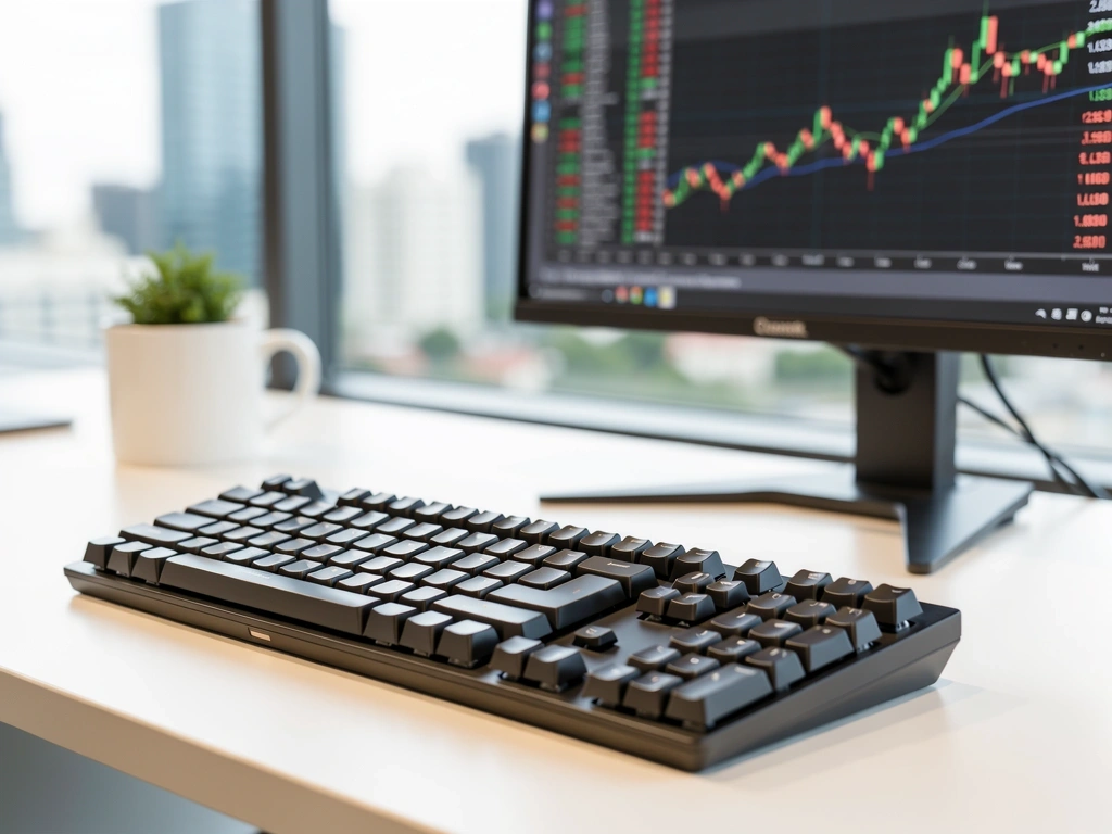 Professional financial workspace